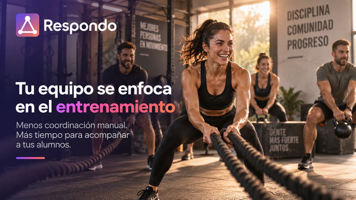 A group training at a sports center